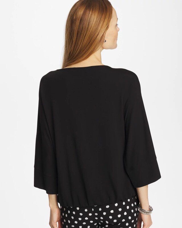 Matte Jersey Bubble Hem Top - image 3